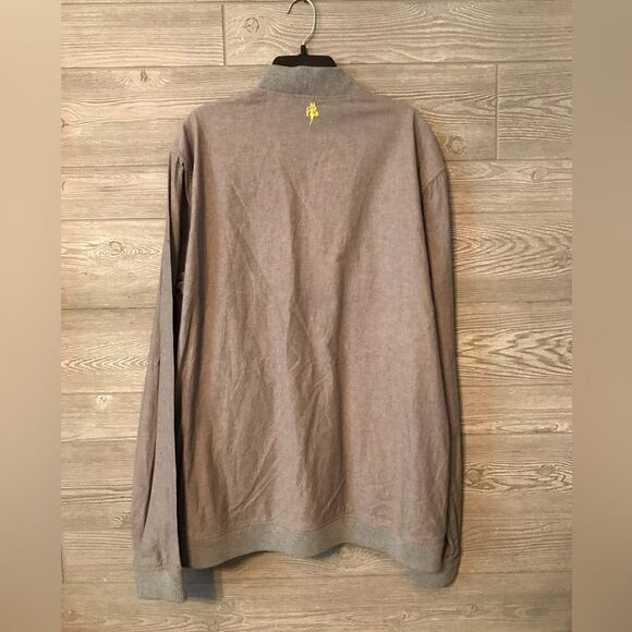 Five Four x Mark McNairy Light Gray Lightweight Cotton Chambray Bomber Jacket XL - Picture 2 of 4